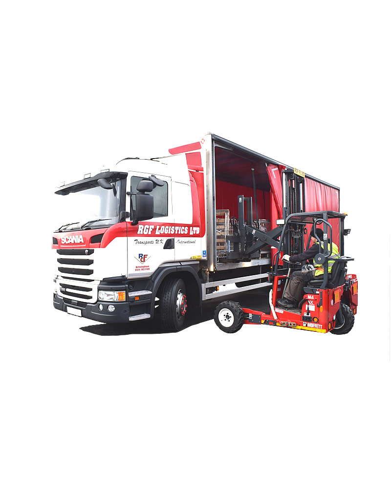 Our moffett mounty fleet adds value to our haulage and logistics services